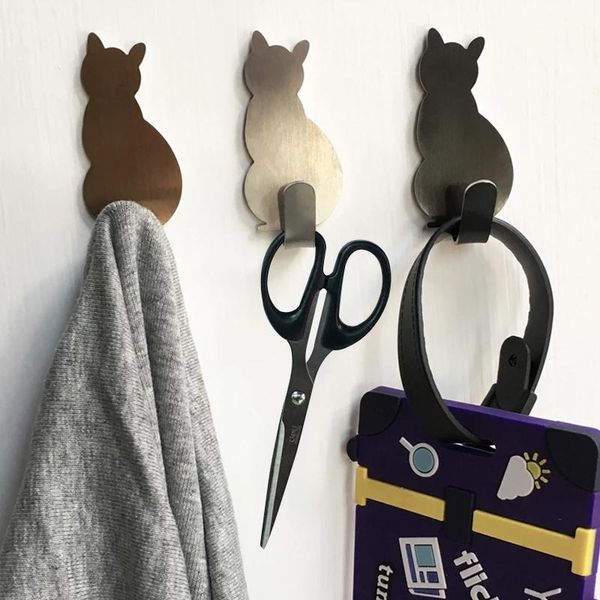 2pcs/lot home decorative hooks cat pattern storage holder for bathroom kitchen hanger stick on wall hanging clothes towel racks
2pcs/lot home decorative hooks cat pattern storage holder for bathroom kitchen hanger stick on wall hanging clothes towel racks