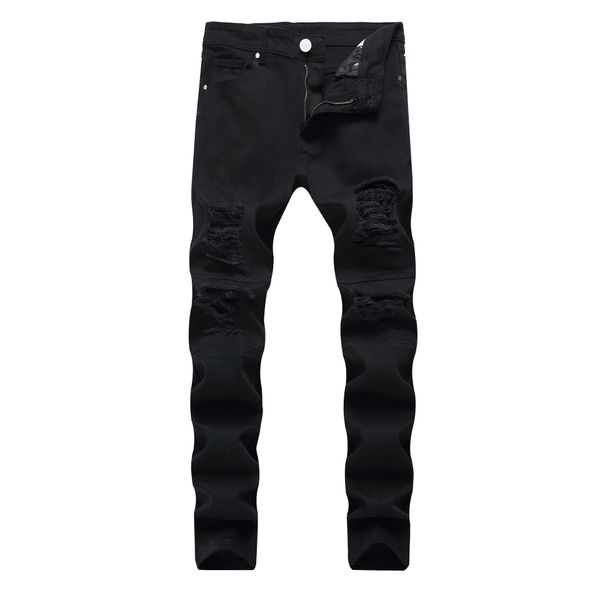 skinny mens black jeans cool men ripped hole jeans stretch slim fit denim biker jeans hip hop men streetwear 1820#, Blue
skinny mens black jeans cool men ripped hole jeans stretch slim fit denim biker jeans hip hop men streetwear 1820#, Blue
