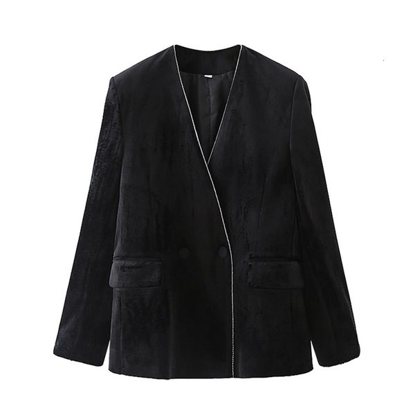 2021 new women elegant blazer velvet long sleeve double breasted slim check coat office work suit jacket outerwear, White;black
2021 new women elegant blazer velvet long sleeve double breasted slim check coat office work suit jacket outerwear, White;black