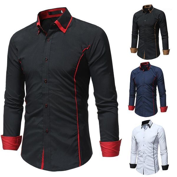 brand camisa masculina long sleeve shirt men korean slim double collar design solid casual dress shirts plus size black1, White;black
brand camisa masculina long sleeve shirt men korean slim double collar design solid casual dress shirts plus size black1, White;black