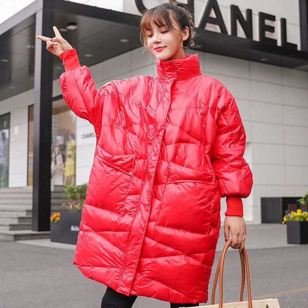 fitaylor women winter long jacket coat ultra light white duck down parka loose casual breadwear female warm down jacket outwear c1204, Black
fitaylor women winter long jacket coat ultra light white duck down parka loose casual breadwear female warm down jacket outwear c1204, Black