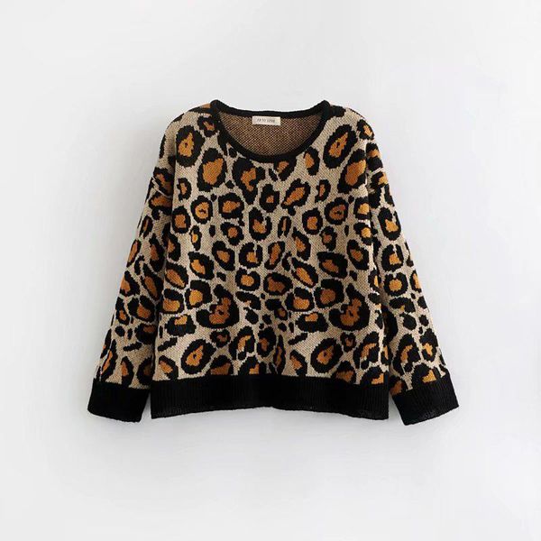 winter sweater for women 2019 long sleeve knitted leopard sweater with o-neck female knitted pullover for ladies1, White;black
winter sweater for women 2019 long sleeve knitted leopard sweater with o-neck female knitted pullover for ladies1, White;black