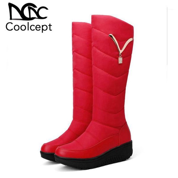 boots coolcept winter snow round toe platform heel down metal slip on blue shoes women warm botas mujer big size 35-441, Black
boots coolcept winter snow round toe platform heel down metal slip on blue shoes women warm botas mujer big size 35-441, Black