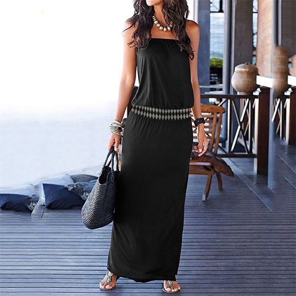 jaycosin ladies summer dresses for beach women bandeau holiday off shoulder sleeveless beach print summer maxi dress y200805, Black;pink
jaycosin ladies summer dresses for beach women bandeau holiday off shoulder sleeveless beach print summer maxi dress y200805, Black;pink