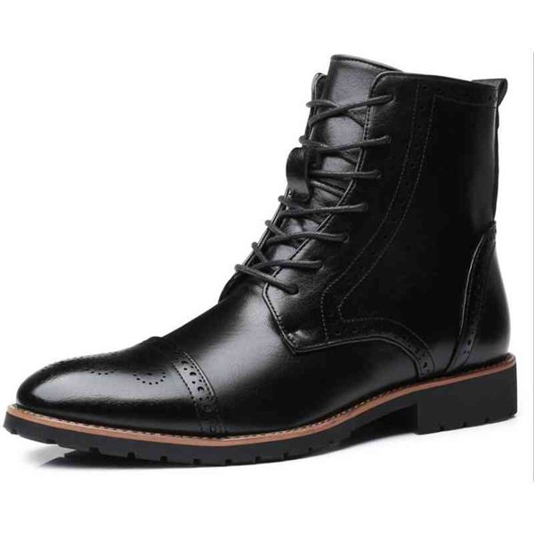 boots men dress leisure ankle brogues for fahion shoes vintage brogue motorcycle zy826, Black
boots men dress leisure ankle brogues for fahion shoes vintage brogue motorcycle zy826, Black