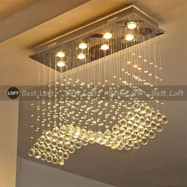 contemporary crystal rectangle chandelier rain drop crystal ceiling light fixture wave design flush mount for dining room
contemporary crystal rectangle chandelier rain drop crystal ceiling light fixture wave design flush mount for dining room