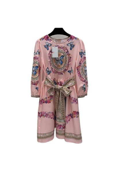 milan runway dresses 2022 spring summer o neck long sleeve panelled women's designer dress brand same style dress 1223-3, Black
milan runway dresses 2022 spring summer o neck long sleeve panelled women's designer dress brand same style dress 1223-3, Black