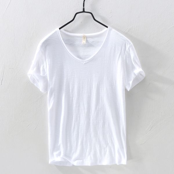 2020 summer new 100%cotton t-shirt male v-neck solid white casual t shirt men basic tee plus size short sleeve men clothing, White;black
2020 summer new 100%cotton t-shirt male v-neck solid white casual t shirt men basic tee plus size short sleeve men clothing, White;black