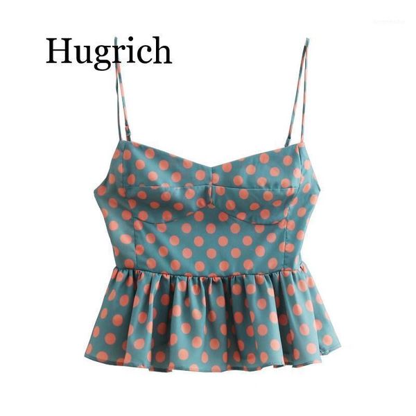 2020 new women fashion polka dot print casual sling blouse shirts women back elastic ruffles chemise 1, White
2020 new women fashion polka dot print casual sling blouse shirts women back elastic ruffles chemise 1, White