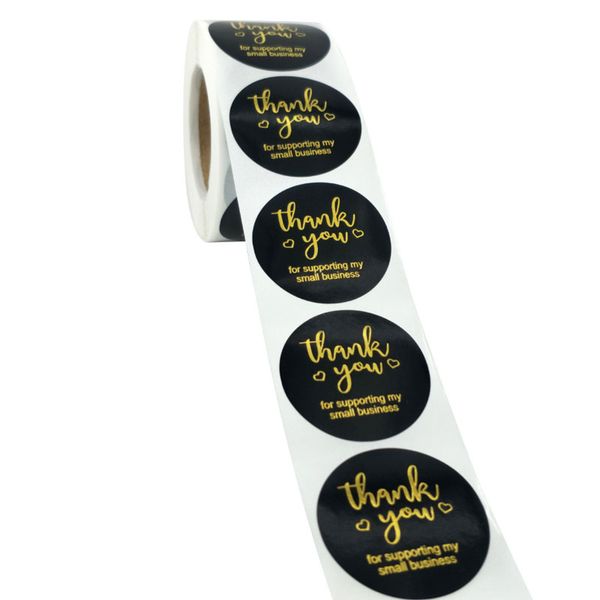 500pcs 1.5inch thank you for supporting my small business black gold paper seal label sticker for christmas gift stationery
500pcs 1.5inch thank you for supporting my small business black gold paper seal label sticker for christmas gift stationery