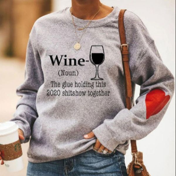 women's hoodies & sweatshirts fall winter women harajuku long sleeve crewneck sweatshirt with letter red wine heart pattern pullover ho, Black
women's hoodies & sweatshirts fall winter women harajuku long sleeve crewneck sweatshirt with letter red wine heart pattern pullover ho, Black