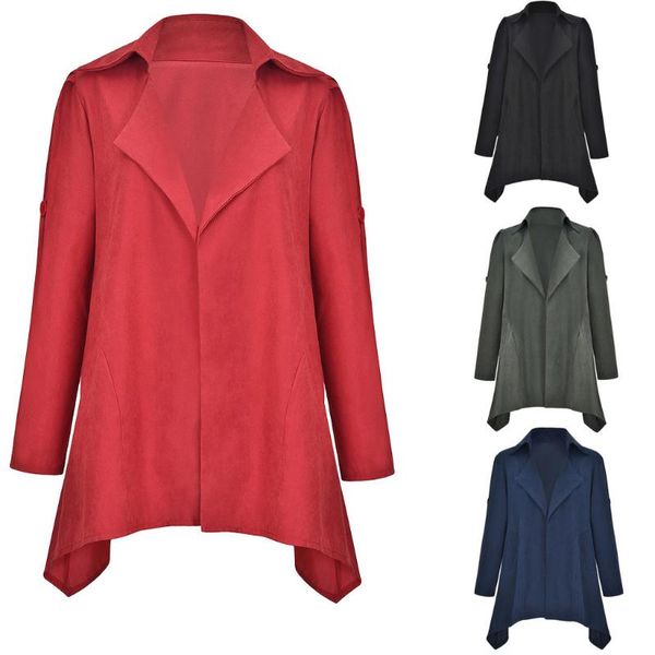 womens solid open front cardigan long sleeve casual jacket coat solid long sleeve notched casual jacket coat a504, Black;brown
womens solid open front cardigan long sleeve casual jacket coat solid long sleeve notched casual jacket coat a504, Black;brown