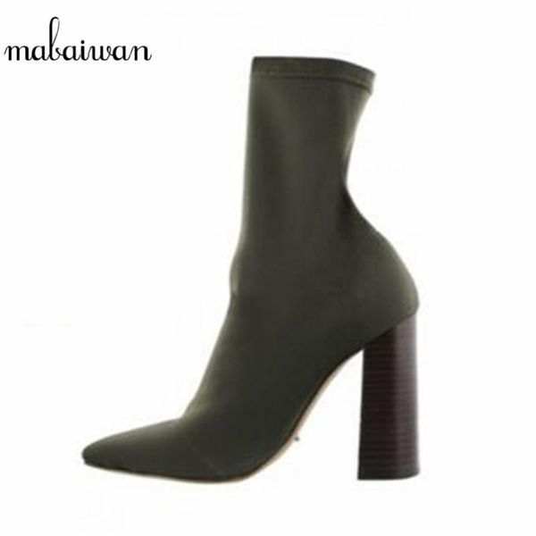 boots 2021 square heel stretch fabric women botas sock ankle black green high shoes woman botines mujer pumps
boots 2021 square heel stretch fabric women botas sock ankle black green high shoes woman botines mujer pumps