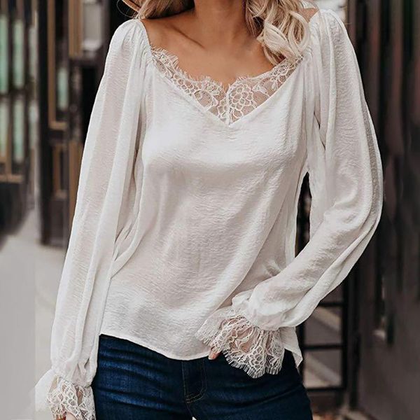 women's blouses & shirts spring autumn women lace blouse shirt white green black party girls blusas 2021 fashion patchwork thin
women's blouses & shirts spring autumn women lace blouse shirt white green black party girls blusas 2021 fashion patchwork thin