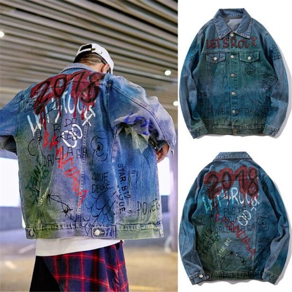 2020 new casual male jeans graffiti print 3d harajuku design baseball outwear fashion streetwear jacket, Black;brown
2020 new casual male jeans graffiti print 3d harajuku design baseball outwear fashion streetwear jacket, Black;brown