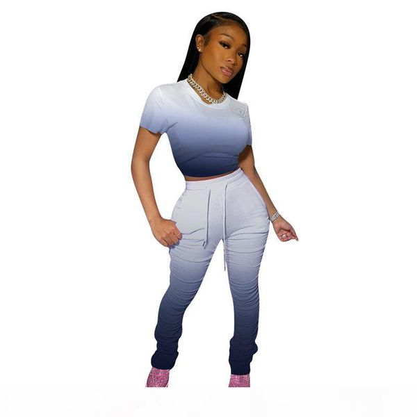 gradient two piece set women tracksuit summer clother crop and stacked leggings pants 2 piece outfits suits matching sets, White
gradient two piece set women tracksuit summer clother crop and stacked leggings pants 2 piece outfits suits matching sets, White