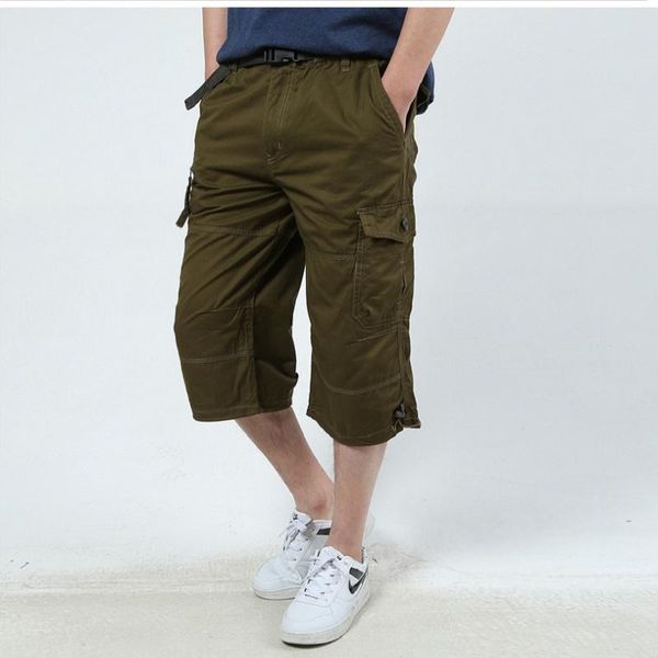 men's shorts summer baggy multi pocket zipper cargo breeches male long army green mens tactical short plus size, White;black
men's shorts summer baggy multi pocket zipper cargo breeches male long army green mens tactical short plus size, White;black
