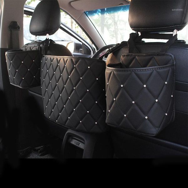 crystal rhinestone pu leather car storage bag organizer barrier of backseat holder multi-pockets car container stowing tidying1
crystal rhinestone pu leather car storage bag organizer barrier of backseat holder multi-pockets car container stowing tidying1
