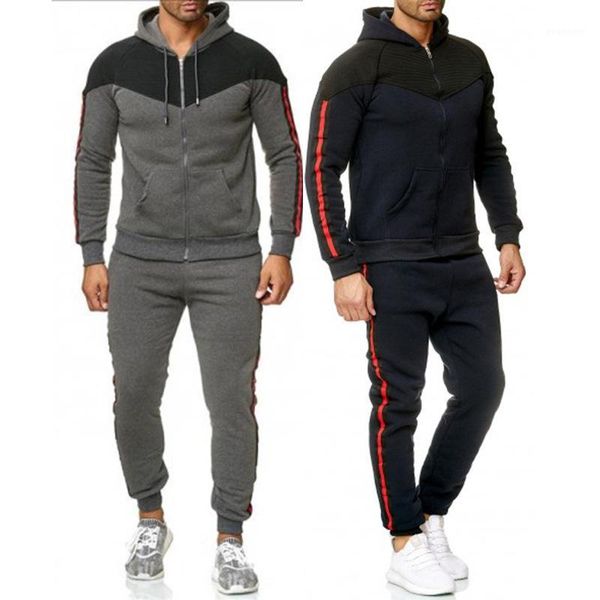new sports sweatshirts and trousers suit men's large size casual stitching long-sleeved hooded tracksuts tide1, Gray
new sports sweatshirts and trousers suit men's large size casual stitching long-sleeved hooded tracksuts tide1, Gray
