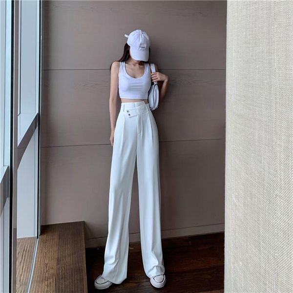 women's pants & capris high-waist wide-leg thickened straight-leg wild loose and thin suit autumn winter streetwear, Black;white
women's pants & capris high-waist wide-leg thickened straight-leg wild loose and thin suit autumn winter streetwear, Black;white