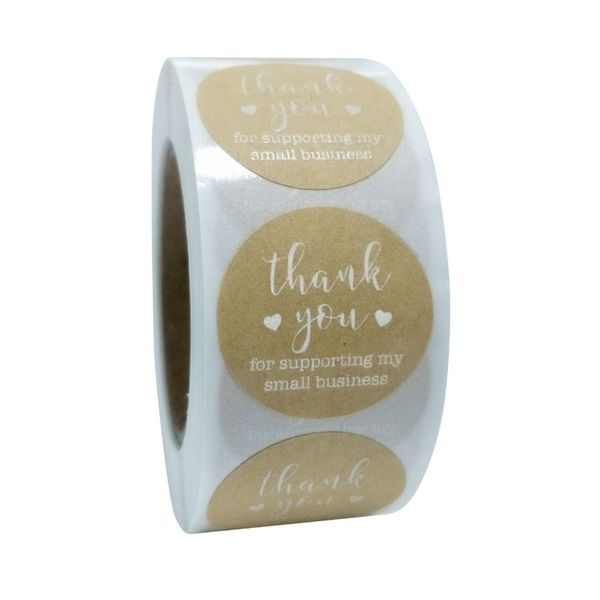 500pcs 1inch festive decoration thank you handmade kraft paper adhesive stickers label for baking gift wedding business
500pcs 1inch festive decoration thank you handmade kraft paper adhesive stickers label for baking gift wedding business