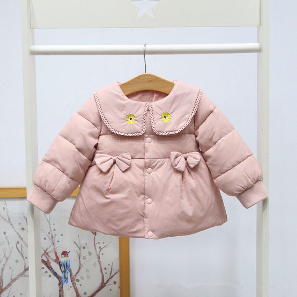 2021 new autumn baby outwear for winter kids warm peter pan collar children clothes infant girls coats with three bows wael, Blue;gray
2021 new autumn baby outwear for winter kids warm peter pan collar children clothes infant girls coats with three bows wael, Blue;gray