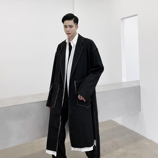 men's trench coats men cut burrs vintage long belt windbreaker coat male japan streetwear loose casual cardigan overcoat jacket outerwe, Tan;black
men's trench coats men cut burrs vintage long belt windbreaker coat male japan streetwear loose casual cardigan overcoat jacket outerwe, Tan;black
