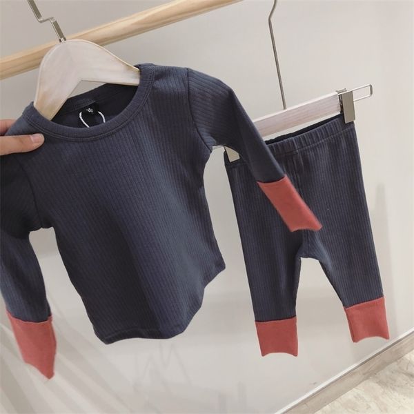 2020 spring kids tracksuit children ribbed pajamas set baby boys girls cotton homewear t-shirt + pants sets toddler girl clothes lj200826, White
2020 spring kids tracksuit children ribbed pajamas set baby boys girls cotton homewear t-shirt + pants sets toddler girl clothes lj200826, White