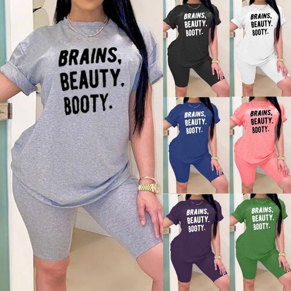 2020 new summer letter print casual women's two piece outfits set tracksuit shirt biker shorts jogger 2 piece active1, Gray
2020 new summer letter print casual women's two piece outfits set tracksuit shirt biker shorts jogger 2 piece active1, Gray