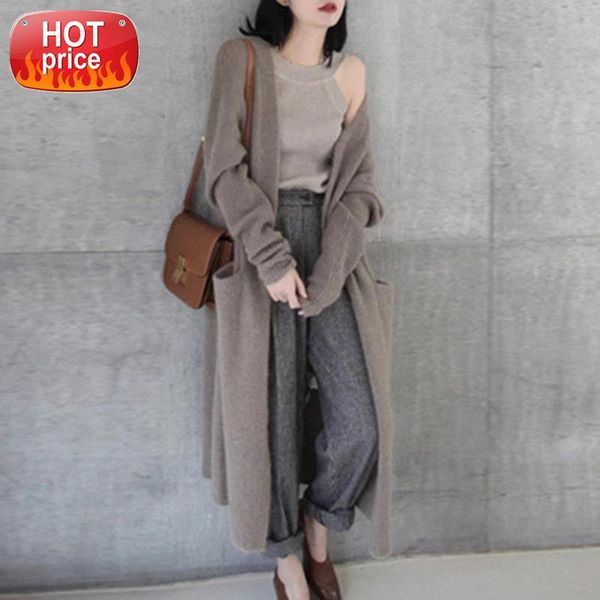 winter warm long cashmere coat female wool sweater long cashmere female cardigan knit feminine coat lady's sweater #6j5a, White
winter warm long cashmere coat female wool sweater long cashmere female cardigan knit feminine coat lady's sweater #6j5a, White