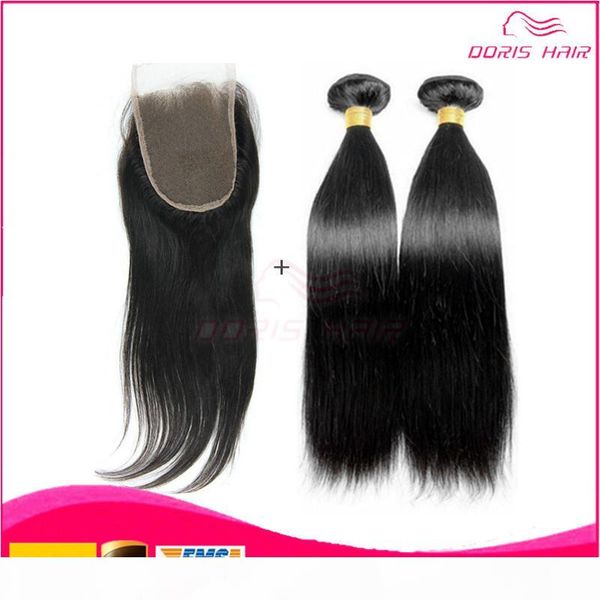 three part lace closure with 2 bundles hair weft wholesale brazilian silk base lace closure virgin remy human hair weaving dhl & ups, Black
three part lace closure with 2 bundles hair weft wholesale brazilian silk base lace closure virgin remy human hair weaving dhl & ups, Black