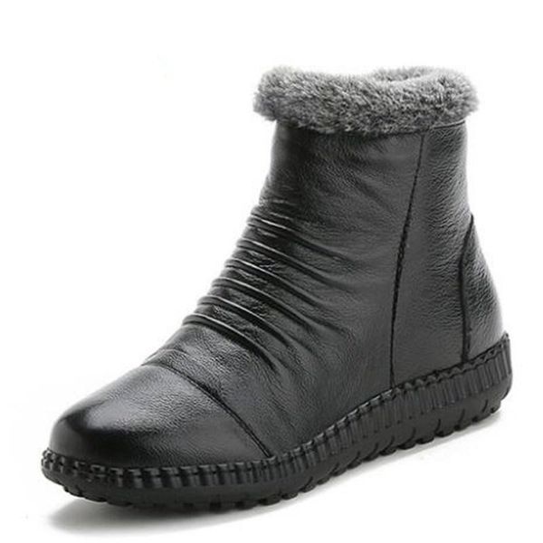 soft bottom soft cowhide leather boots women fashion casual shoes flat boots middle-aged mother comfort warm winter, Black
soft bottom soft cowhide leather boots women fashion casual shoes flat boots middle-aged mother comfort warm winter, Black