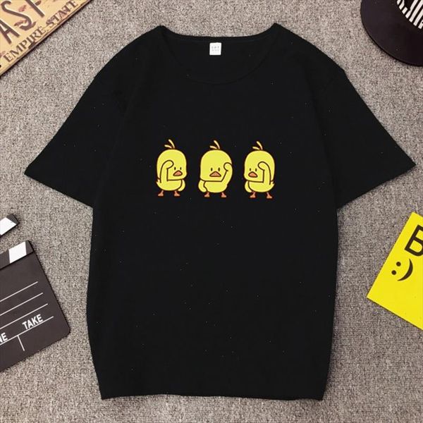 women yellow ducks printed t shirt solid o neck female t shirt casual loose harajuku drop shipping, White
women yellow ducks printed t shirt solid o neck female t shirt casual loose harajuku drop shipping, White