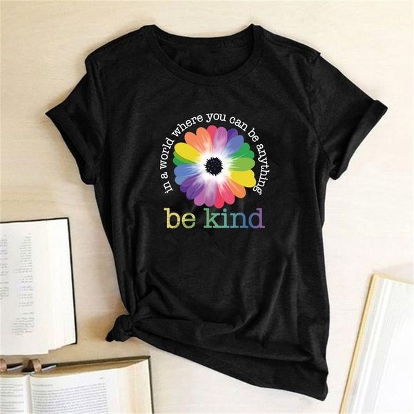 in a world where you can be anything be kind print women t-shirt cotton casual funny t-shirt women graphic tees mulher camisetas, White
in a world where you can be anything be kind print women t-shirt cotton casual funny t-shirt women graphic tees mulher camisetas, White
