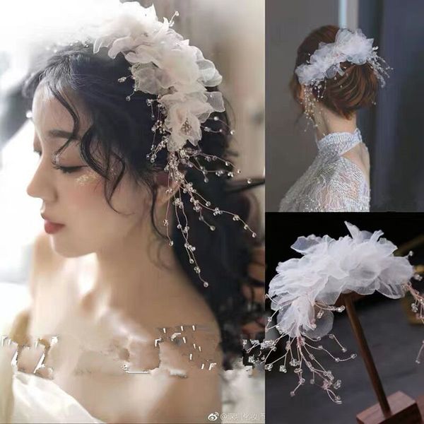 super fairy seersucker korean sweet bride wedding dress modeling side hair ornament rose golden white flower, White;black
super fairy seersucker korean sweet bride wedding dress modeling side hair ornament rose golden white flower, White;black