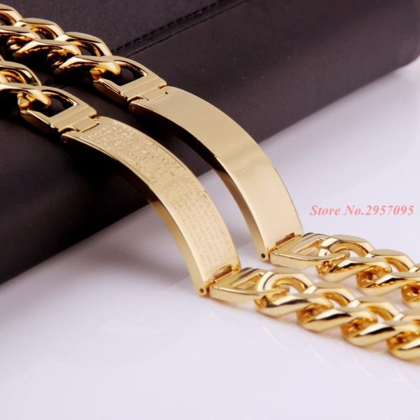 classic 8.66" 16mm gold men's jewelry stainless steel cowboy chain bracelet greek key bracelet, Black
classic 8.66" 16mm gold men's jewelry stainless steel cowboy chain bracelet greek key bracelet, Black