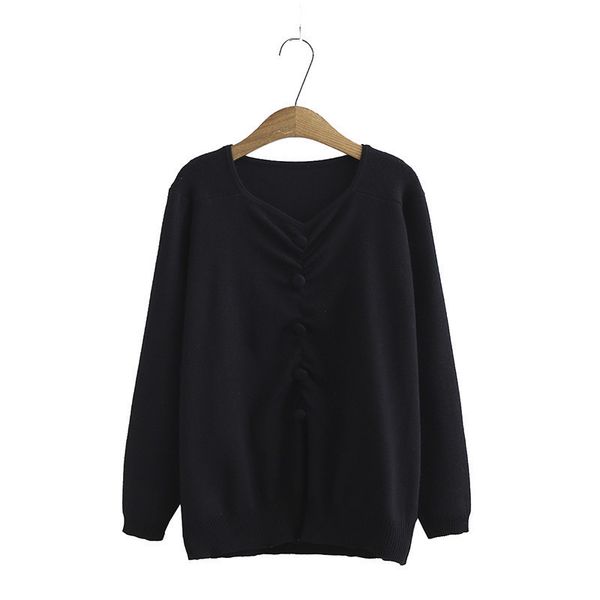 with plus women's v-cleavage long sleeves winter sweaters casual size big outerwear cka7, White;black
with plus women's v-cleavage long sleeves winter sweaters casual size big outerwear cka7, White;black