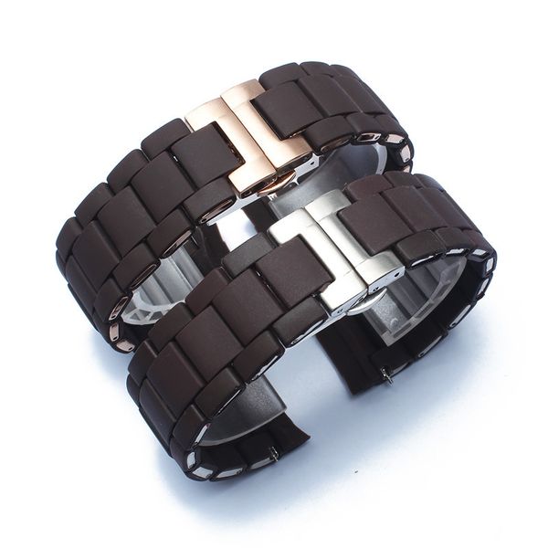 silicone rubber watchband silicone wristband bracelet rose gold buckle for 20 23mm fir aaar, Black;brown
silicone rubber watchband silicone wristband bracelet rose gold buckle for 20 23mm fir aaar, Black;brown