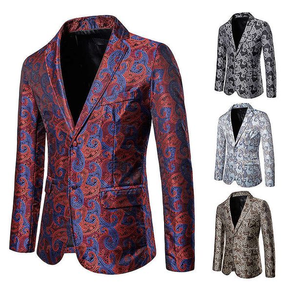 new autumn 2021 bright cashew flower dark grain two button men's lapel suit x69, White;black
new autumn 2021 bright cashew flower dark grain two button men's lapel suit x69, White;black