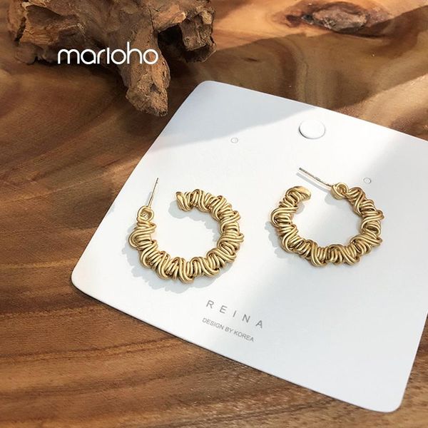 hoop & huggie women's fashion design matte metal twine round opening earring gold color hollow c shape earrings simple jewelry gifts, Golden;silver
hoop & huggie women's fashion design matte metal twine round opening earring gold color hollow c shape earrings simple jewelry gifts, Golden;silver