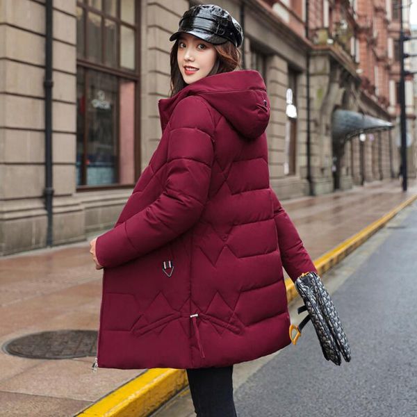 women's 2020 female winter coat parka thick jackets hooded sweaters outerwear, Black
women's 2020 female winter coat parka thick jackets hooded sweaters outerwear, Black