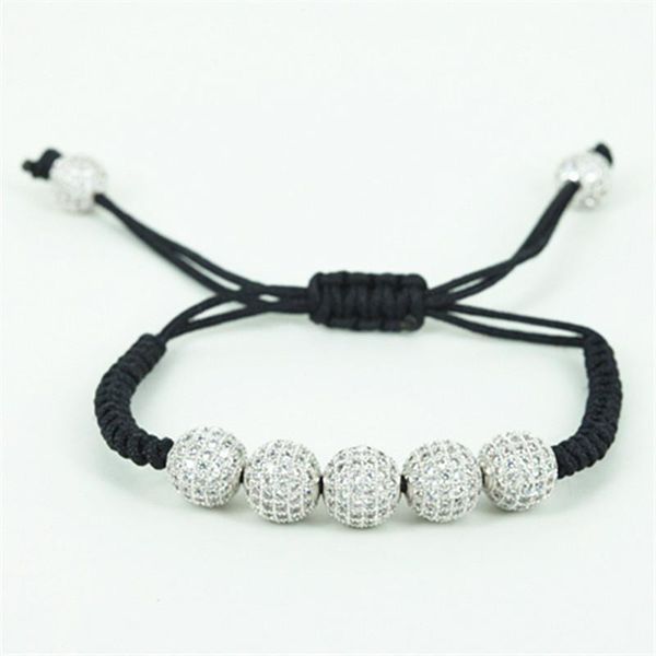 charm bracelets brand anil arjandans men bracelet 5pcs 10mm beads pave setting white cz briading macrame for gift, Golden;silver
charm bracelets brand anil arjandans men bracelet 5pcs 10mm beads pave setting white cz briading macrame for gift, Golden;silver