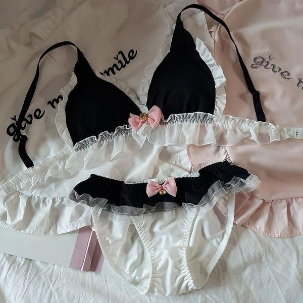 bras sets lolita cute girl cosplay japanese kawaii underwear set anime cos black ear tube wireless pink bra and panty, Red;black
bras sets lolita cute girl cosplay japanese kawaii underwear set anime cos black ear tube wireless pink bra and panty, Red;black