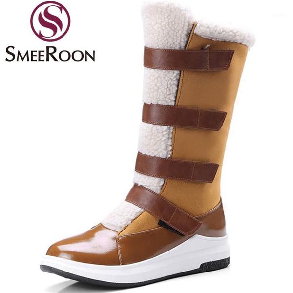 smeeroon 2020 buckle mid calf boots fashion slip on round toe med heels boots campus winter snow for women outdoors shoes1, Black
smeeroon 2020 buckle mid calf boots fashion slip on round toe med heels boots campus winter snow for women outdoors shoes1, Black