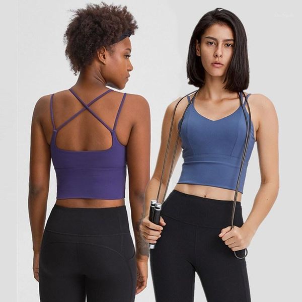 gym clothing women sports bra for running push up yoga female v collar back cross vest underwear fitness with padded1, White;black
gym clothing women sports bra for running push up yoga female v collar back cross vest underwear fitness with padded1, White;black