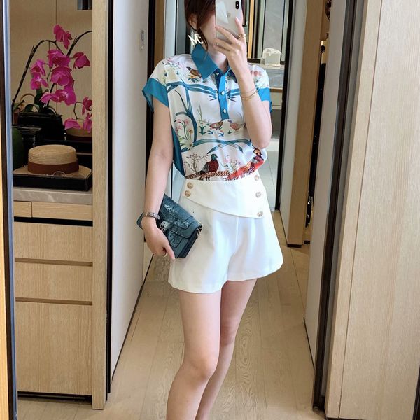 retro-bohemian printing flowers short sleeve shirt elegant white temperament shorts of women suit two new pieces t1lr, Black
retro-bohemian printing flowers short sleeve shirt elegant white temperament shorts of women suit two new pieces t1lr, Black