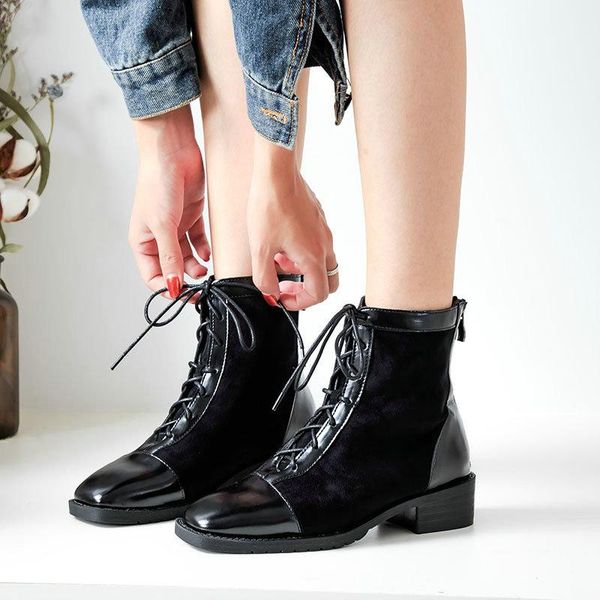 boots winter lady casual leather pu height increasing 4.5cm snow shoes women high-cross-tied big size 34-43 b22-61, Black
boots winter lady casual leather pu height increasing 4.5cm snow shoes women high-cross-tied big size 34-43 b22-61, Black