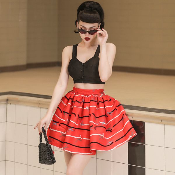 2021 new le palais original vintage sweet imprint ball dressed in short skirt all satin games above the knee mini women's 19oc, Black
2021 new le palais original vintage sweet imprint ball dressed in short skirt all satin games above the knee mini women's 19oc, Black
