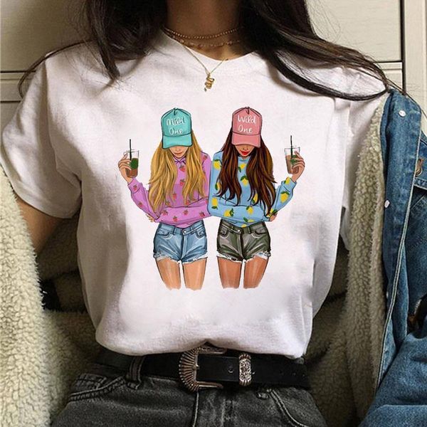 new fashion women t shirt friends tshirt funny cartoon tee harajuku short sleeve tee shirts female cute t-shirt girls, White
new fashion women t shirt friends tshirt funny cartoon tee harajuku short sleeve tee shirts female cute t-shirt girls, White
