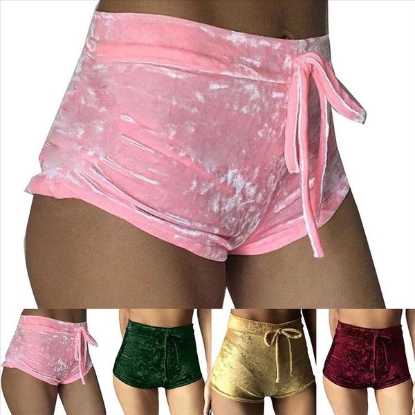 s xl women velvet drawstring shorts plus size casual high waist 2021 winter skinny booty shorts feminino, White;black
s xl women velvet drawstring shorts plus size casual high waist 2021 winter skinny booty shorts feminino, White;black